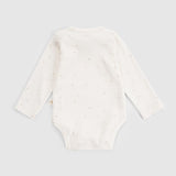 Twig Organic Cotton 2 Pack Long Sleeve Baby Bodysuits – Ecru