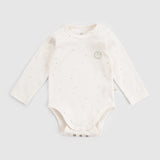 Twig Organic Cotton 2 Pack Long Sleeve Baby Bodysuits – Ecru