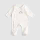 Twig Organic Cotton Sleepsuit 2 Pack – Ecru