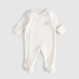 Twig Organic Cotton Sleepsuit 2 Pack – Ecru