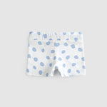 upf 50 baby swim shorts blue dots