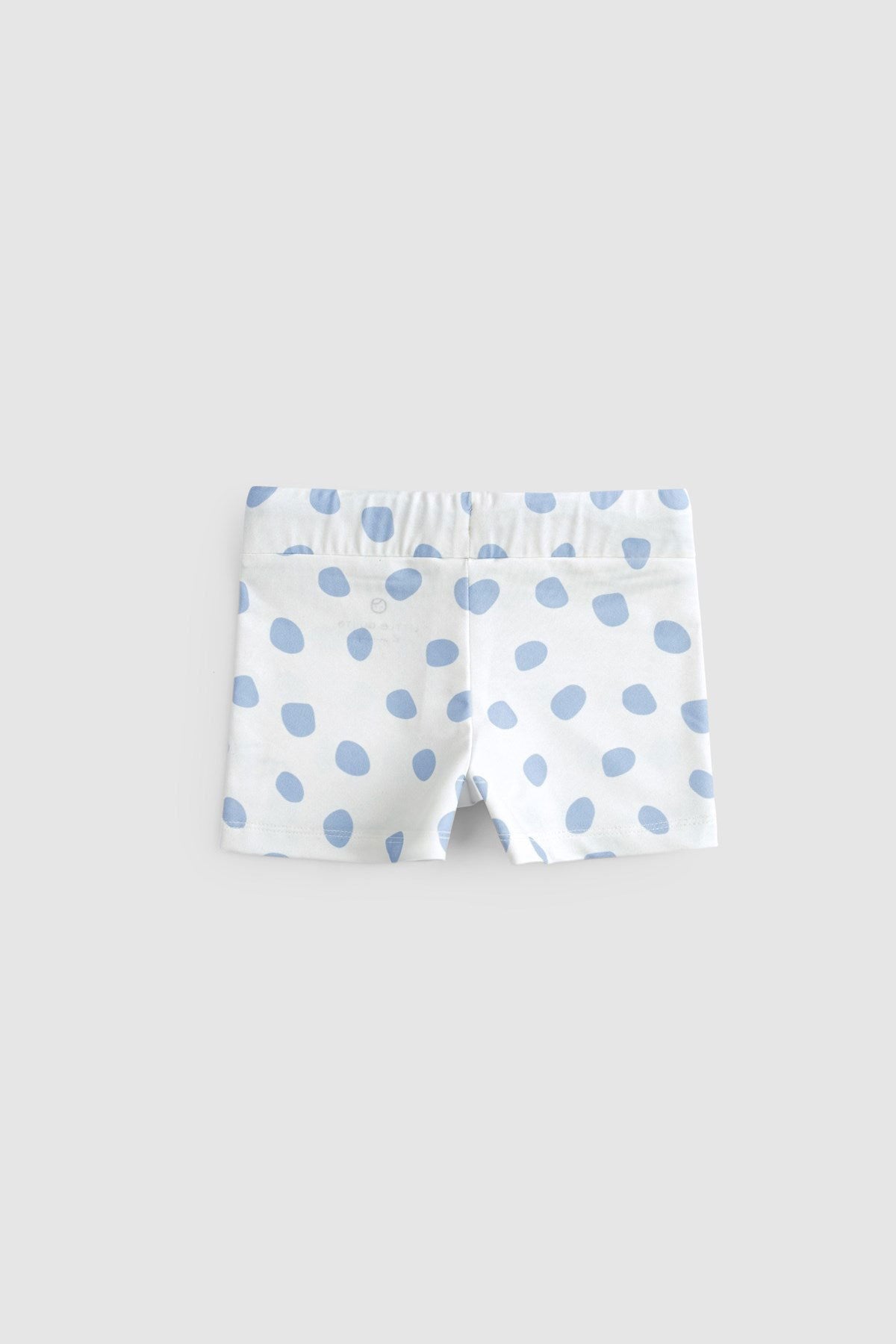 upf 50 baby swim shorts blue dots