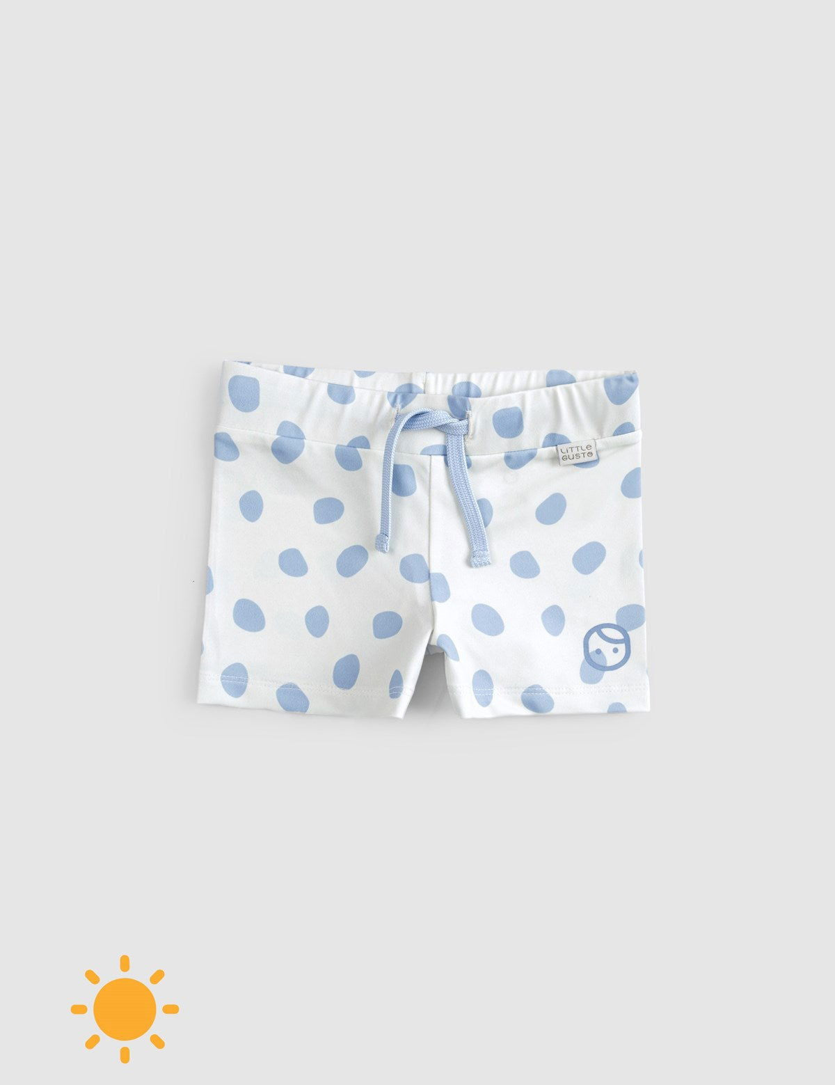 baby swim shorts drawstring detail blue