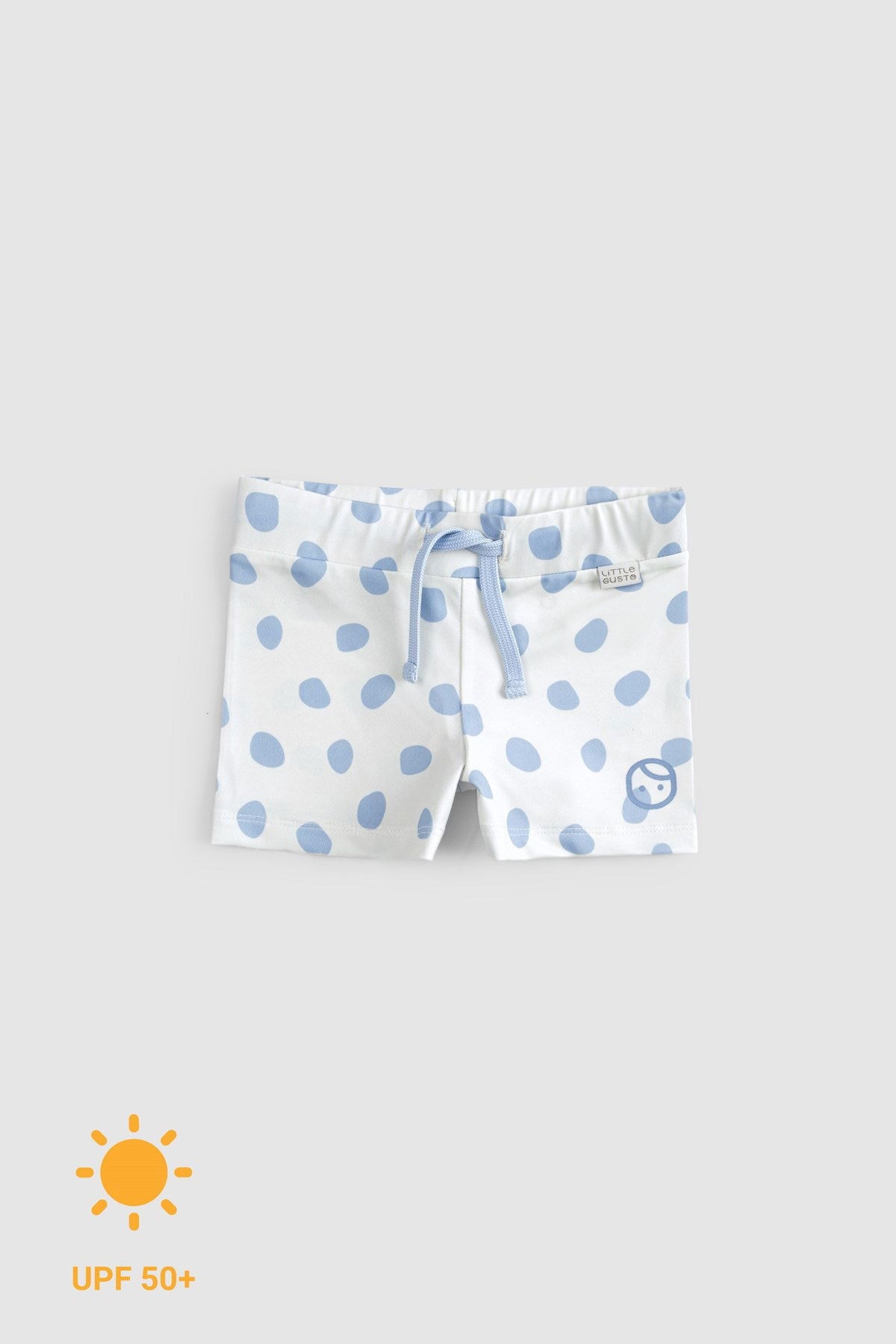baby swim shorts drawstring detail blue