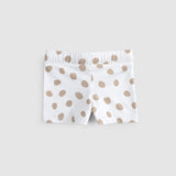 upf 50 baby swim shorts brown dots