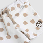 baby swim shorts drawstring detail brown
