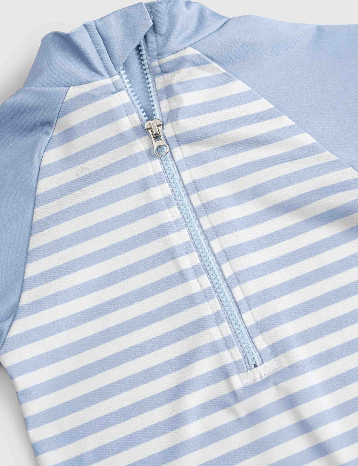 UPF 50+ Baby Swimsuit - Blue Striped
