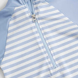 UPF 50+ Baby Swimsuit - Blue Striped
