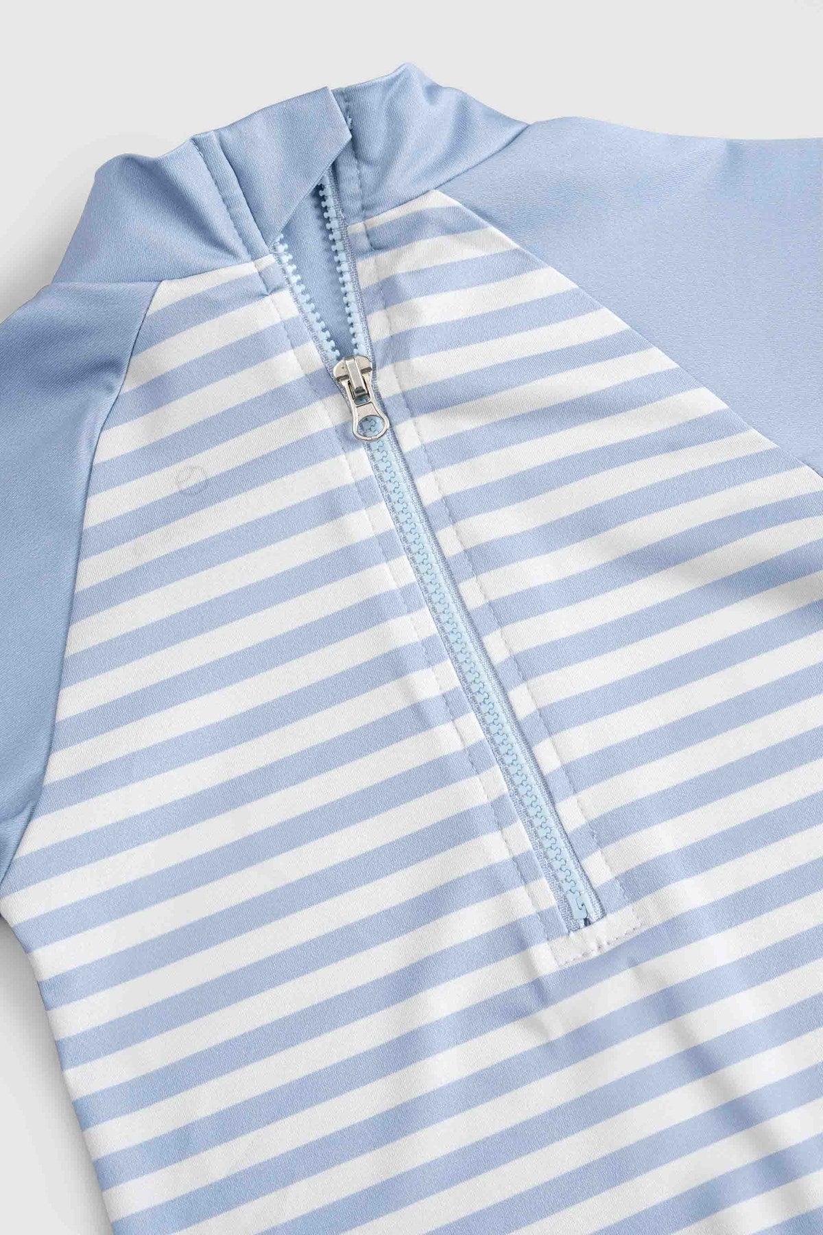 UPF 50+ Baby Swimsuit - Blue Striped
