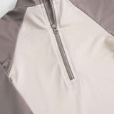 upf 50 baby swim shorts brown dots