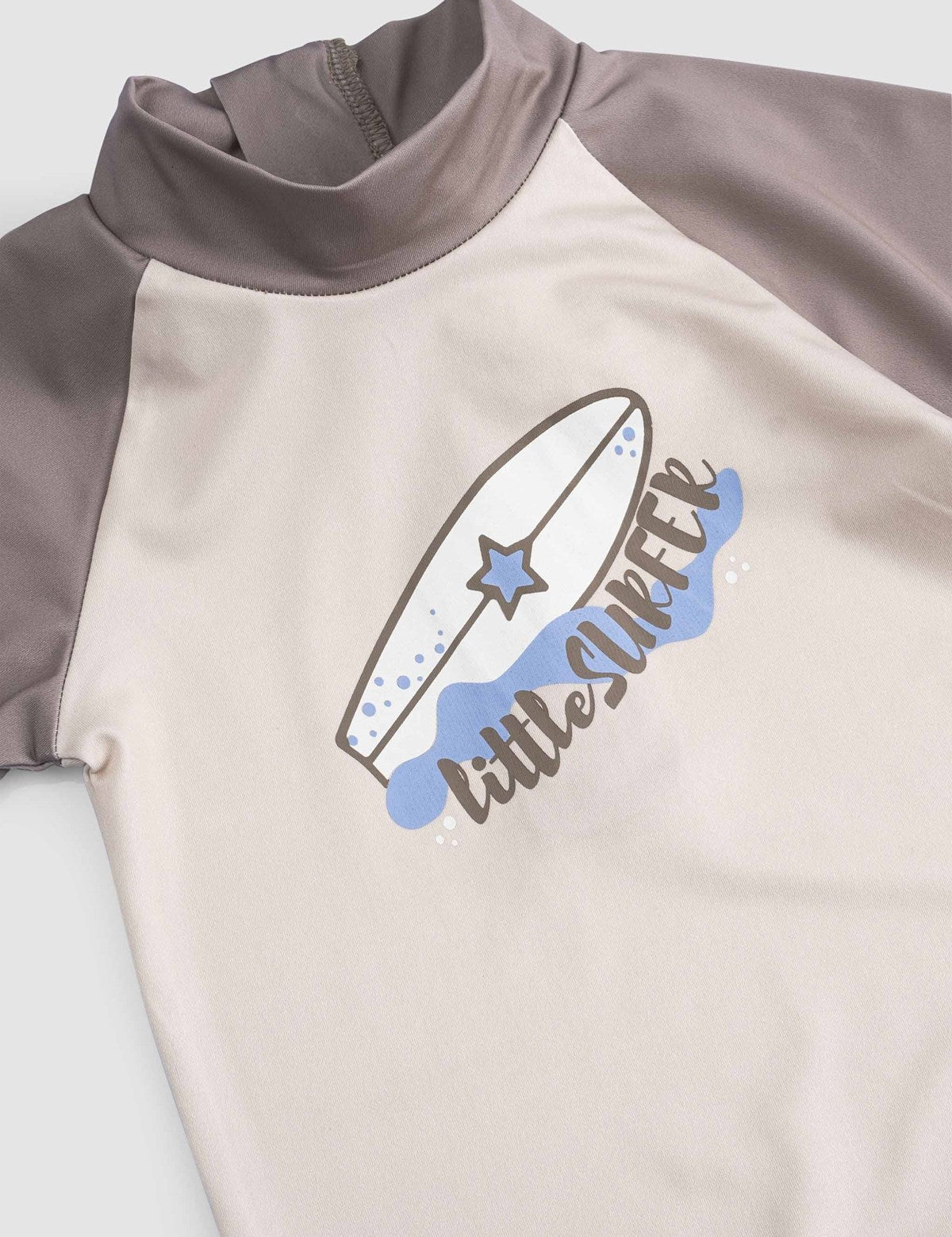 baby swim shorts brown dots back view