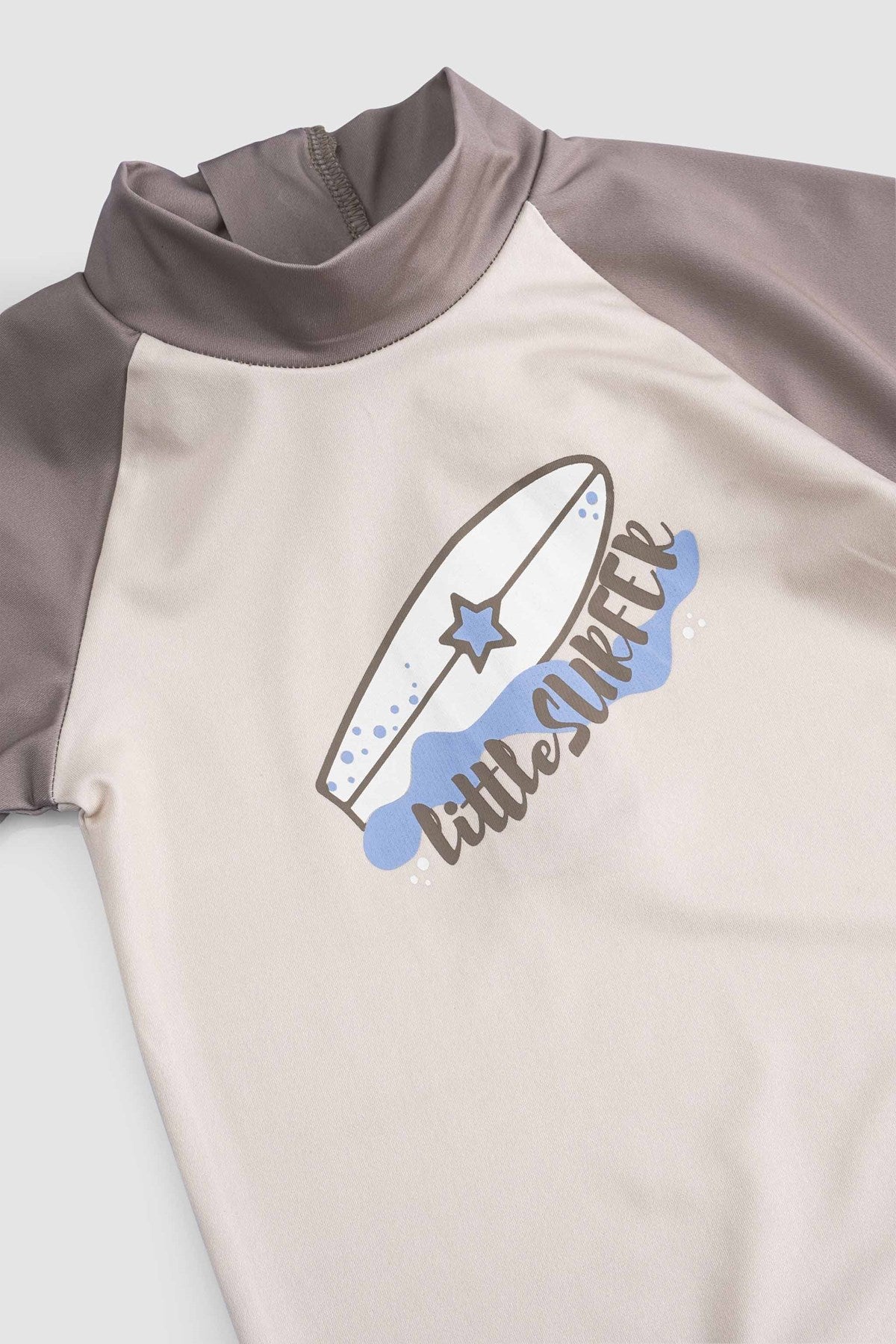 baby swim shorts brown dots back view