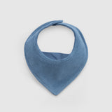2-Pack Waterproof Organic Cotton Bandana Bib Set – Blue